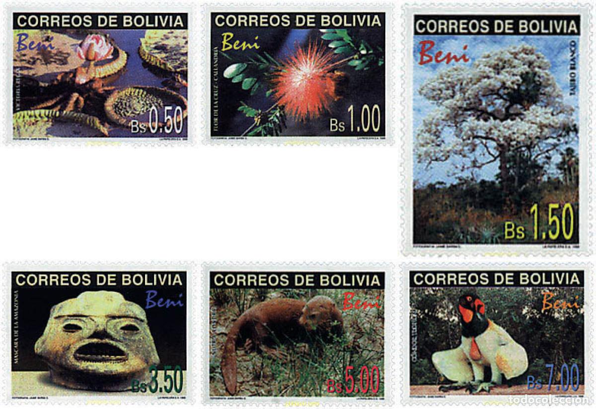 Sellos: 99560 MNH BOLIVIA 1998 DEPARTAMENTO DE BENI