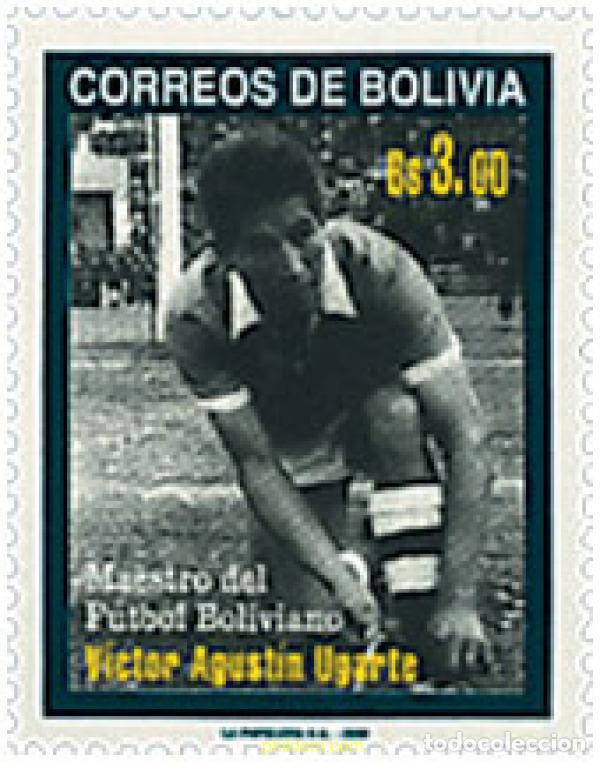 Sellos: 50462 MNH BOLIVIA 2000 HOMENAJE AL FUTBOLISTA VICTOR AGUSTIN UGARTE