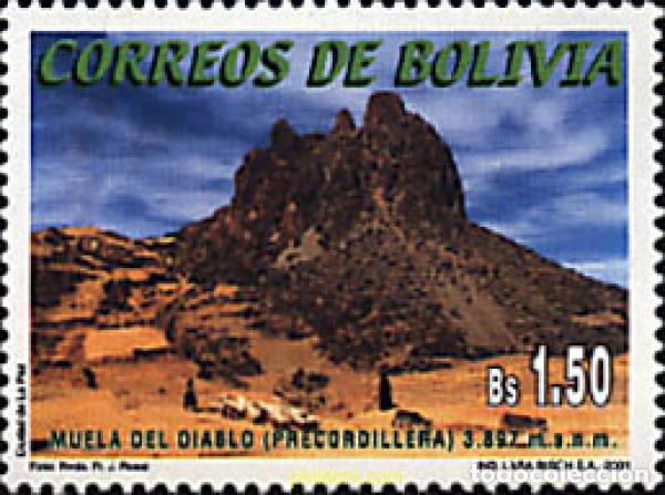 Sellos: 79043 MNH BOLIVIA 2001 LA MUELA DEL DIABLO
