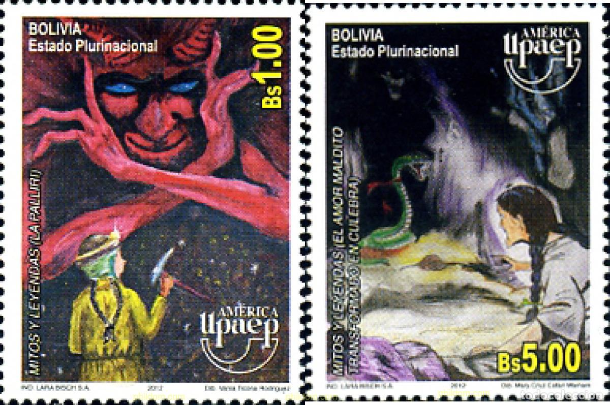 Sellos: 294956 MNH BOLIVIA 2012 AMERICA-UPAEP 2012. MITOS Y LEYENDAS
