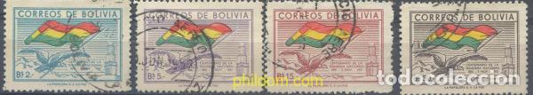 Sellos: 665496 USED BOLIVIA 1951 CENTENARIO DE LA BANDERA NACIONAL