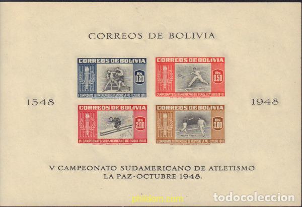 Sellos: 577671 MNH BOLIVIA 1951 5 CAMPEONATO SUDAMERICANO DE ATLETISMO