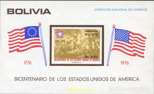Sellos: 54676 MNH BOLIVIA 1976 BICENTENARIO DE LA INDEPENDENCIA DE LOS ESTADOS UNIDOS