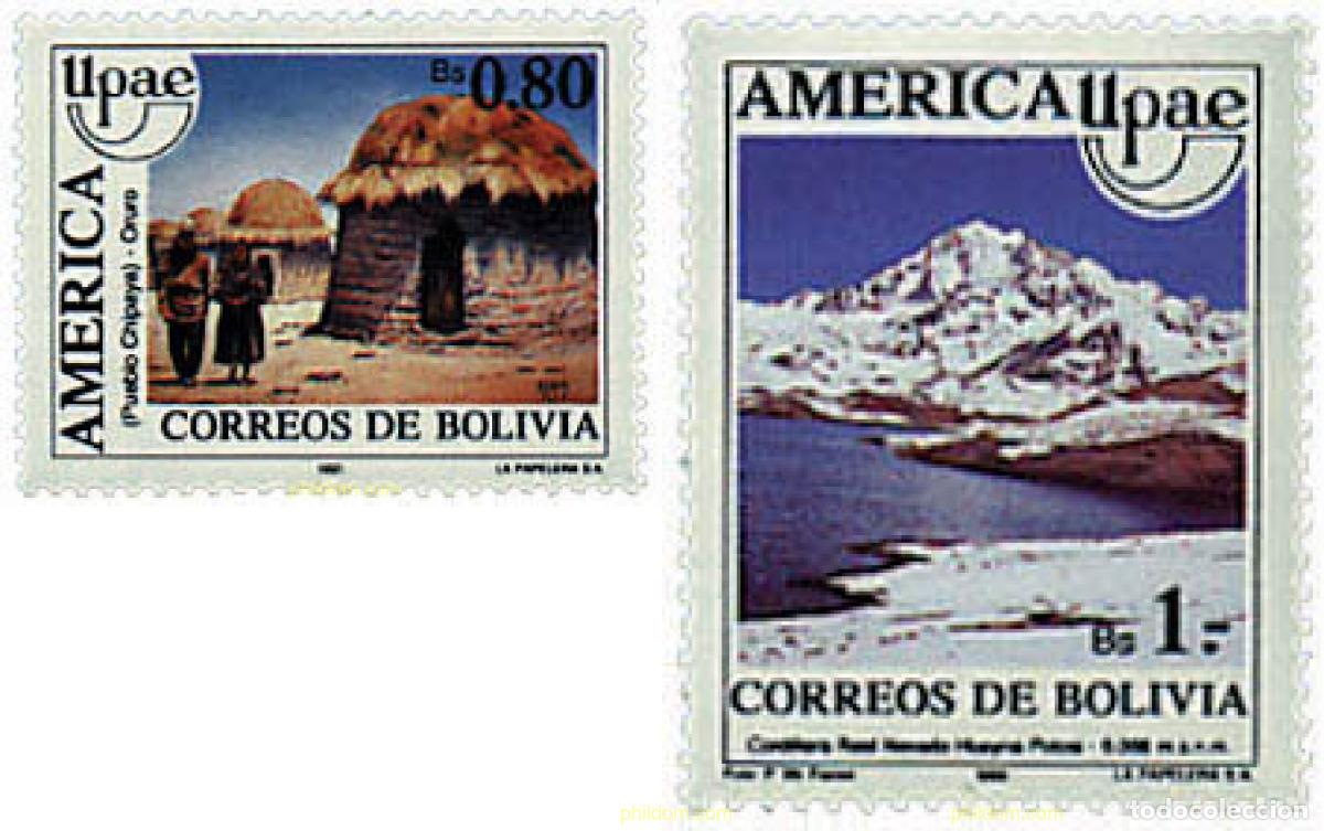 Sellos: 30996 MNH BOLIVIA 1990 AMERICA-UPAEP 1990 - EL MEDIO NATURAL QUE VIERON LOS DESCUBRIDORES