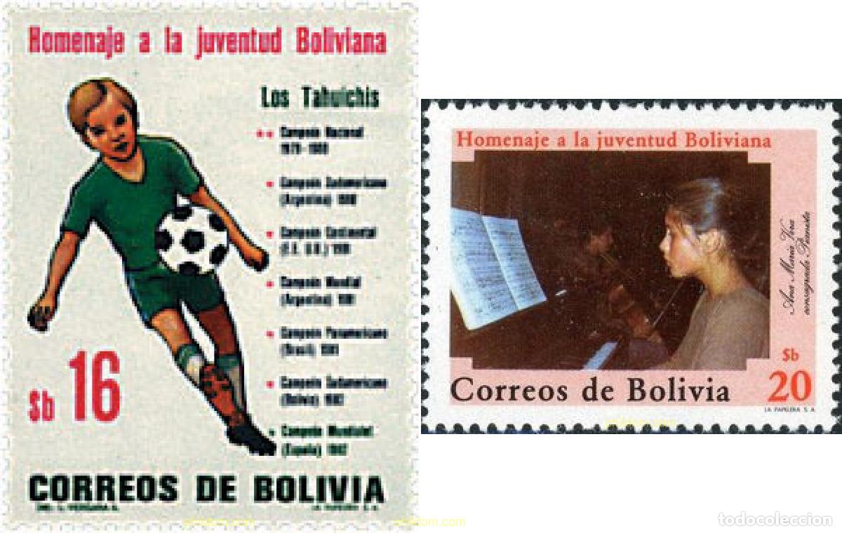 Timbres: 39435 MNH BOLIVIA 1982 HOMENAJE A LA JUVENTUD BOLIVIANA