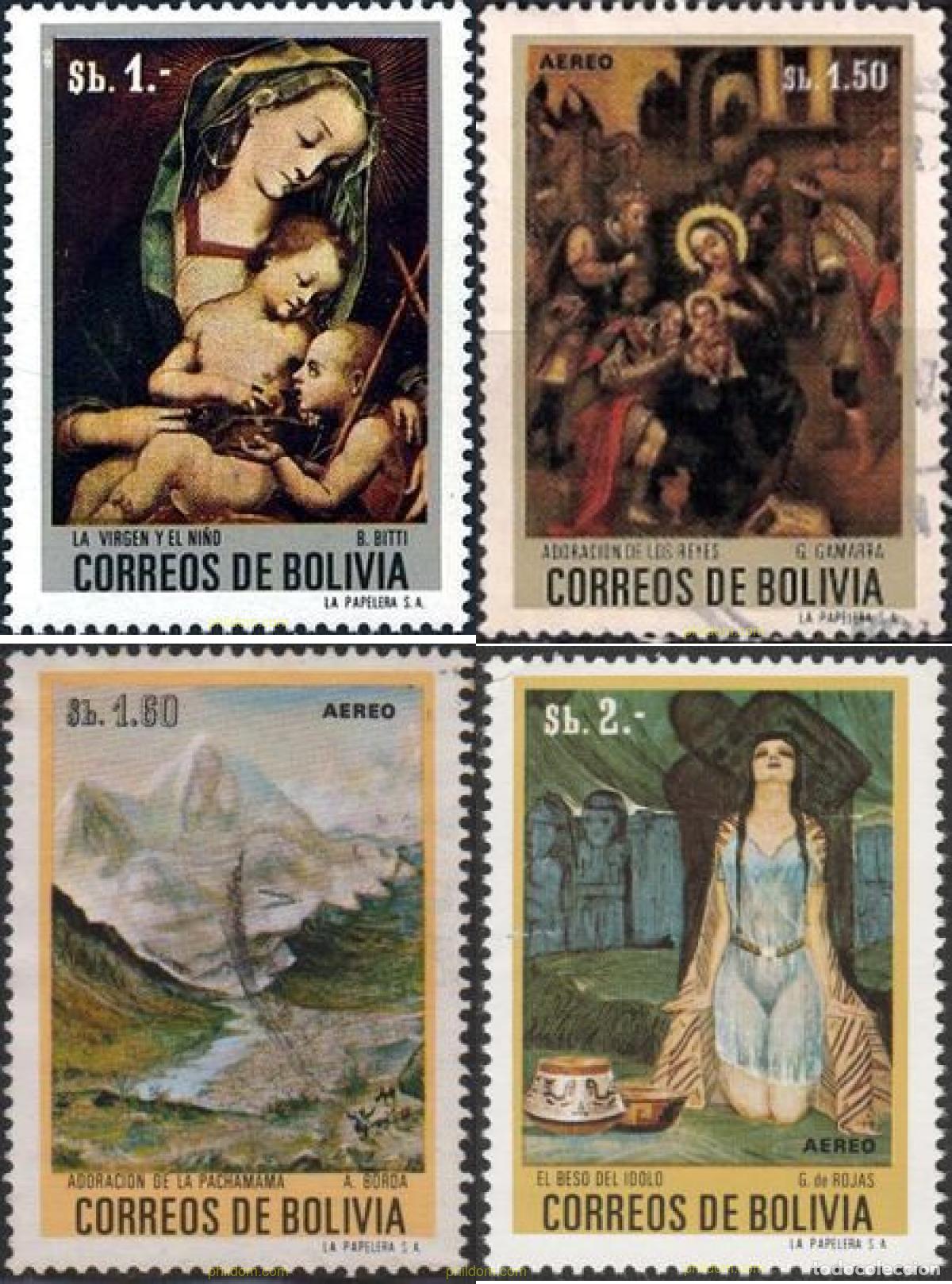 Sellos: 790160 MNH BOLIVIA 1972 CUADROS. NAVIDAD