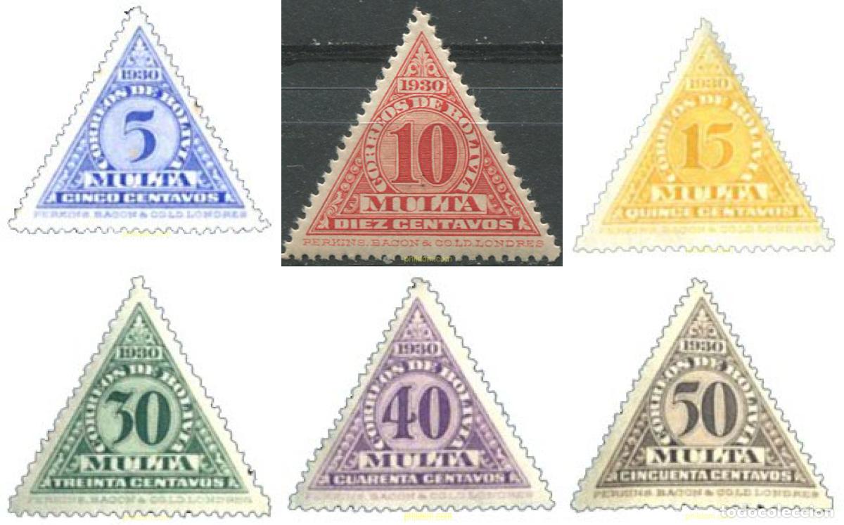 Sellos: 292966 MNH BOLIVIA 1931 TASAS