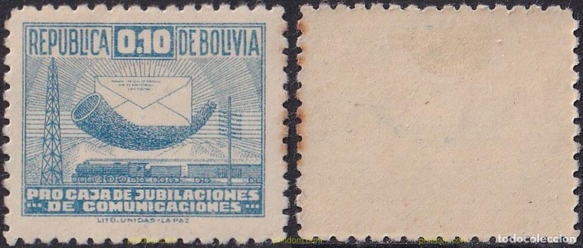 Sellos: 790171 HINGED BOLIVIA 1944 SELLOS EMISOS PRO CAJA DE JUBILACIONES