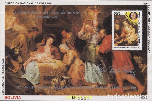 Sellos: 790179 MNH BOLIVIA 1990 350&ordm; ANIVERSARIO DE LA MUERTE DE PETER PAUL RUBENS