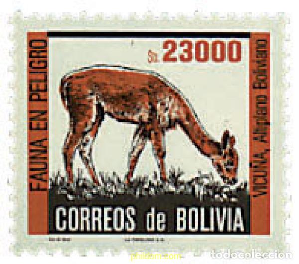 Sellos: 29595 MNH BOLIVIA 1985 FAUNA. ANIMALES EN PELIGRO DE EXTINCION