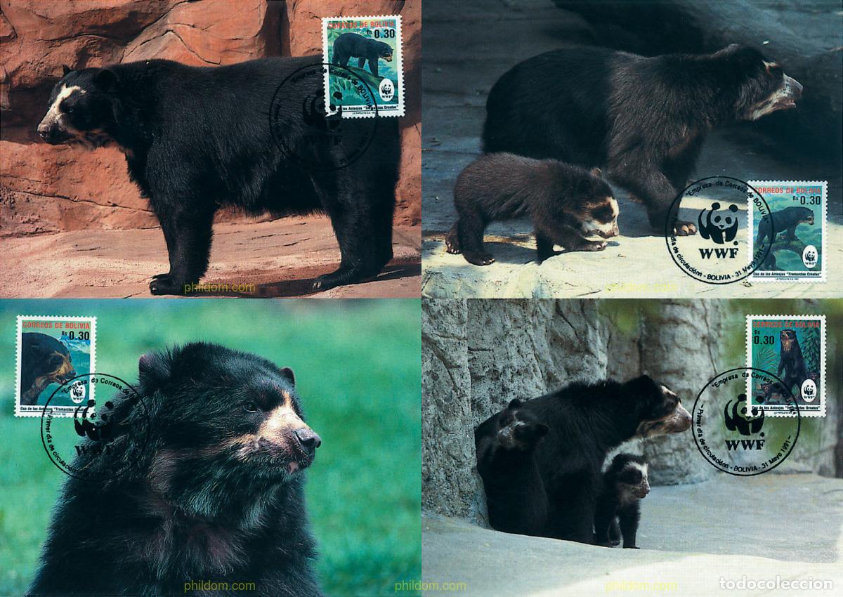 Sellos: 7569 MNH BOLIVIA 1991 OSO DE ANTEOJOS
