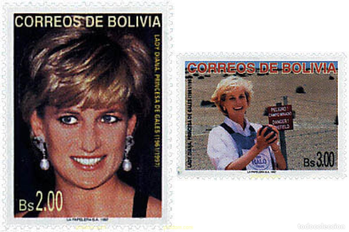 Sellos: 51119 MNH BOLIVIA 1997 HOMENAJE A DIANA. PRINCESA DE GALES (1961-1997)