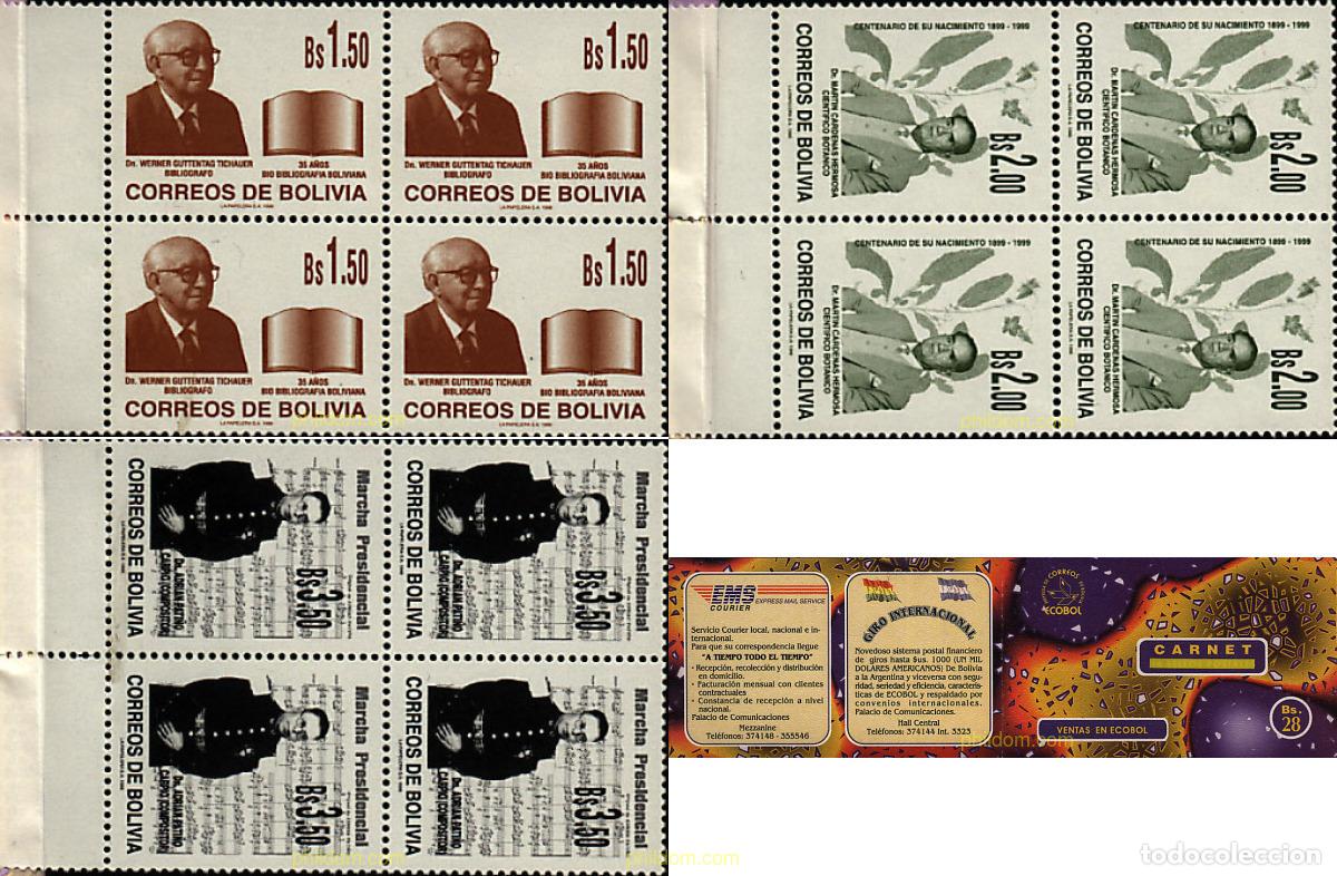 Sellos: 3260 MNH BOLIVIA 1998 PERSONALIDADES