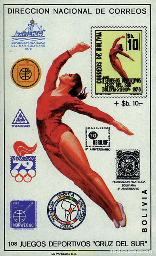 Sellos: 68886 MNH BOLIVIA 1979 1 JUEGOS DEPORTIVOS CRUZ DEL SUR