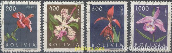 Sellos: 665582 USED BOLIVIA 1962 FLORA BOLIVIANA