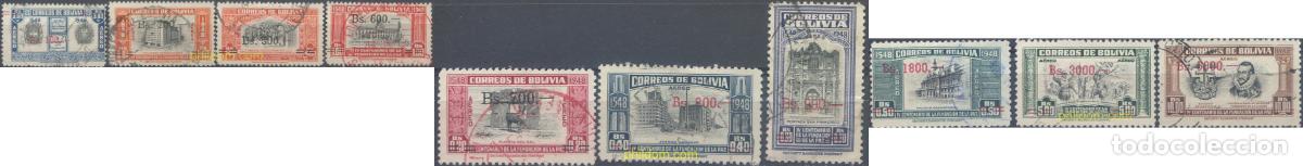Sellos: 665753 USED BOLIVIA 1957 SERIE BASICA