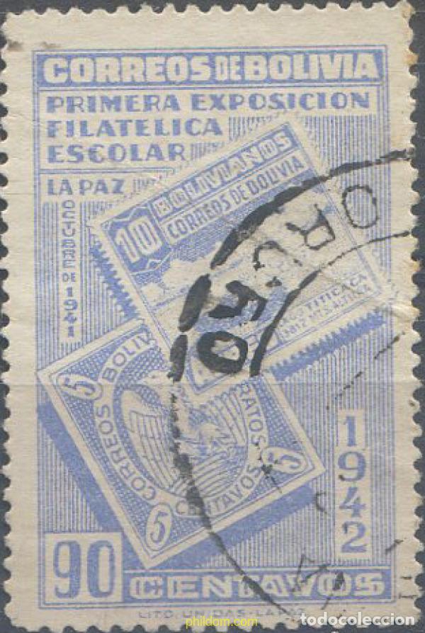Sellos: 665363 USED BOLIVIA 1942 PRIMERA EXPOSICION FILATELICA ESCOLAR