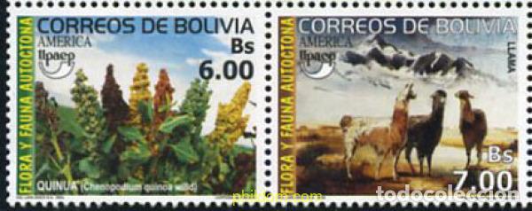 Sellos: 142524 MNH BOLIVIA 2003 AMERICA-UPAEP 2003 - FLORA Y FAUNA AUTOCTONA