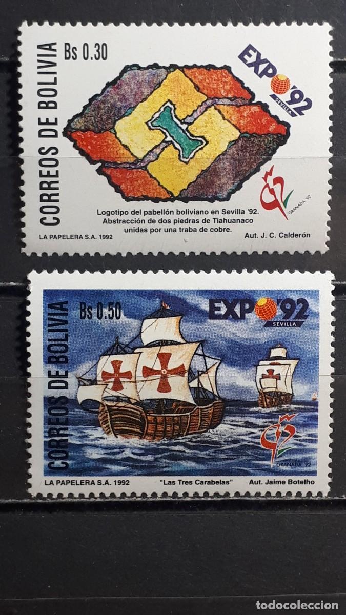 Sellos: BOLIVIA. A&Ntilde;O 1992. **. YVERT 789/90