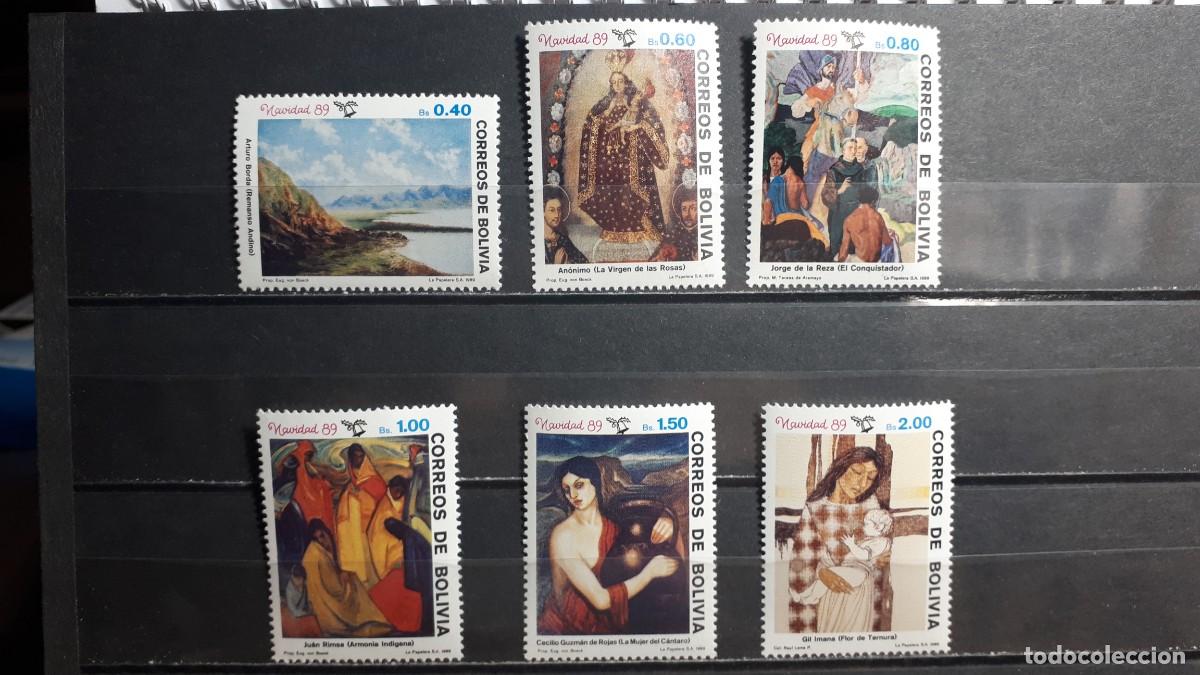 Sellos: BOLIVIA. NAVIDAD. 1989. **. YVERT 740/5