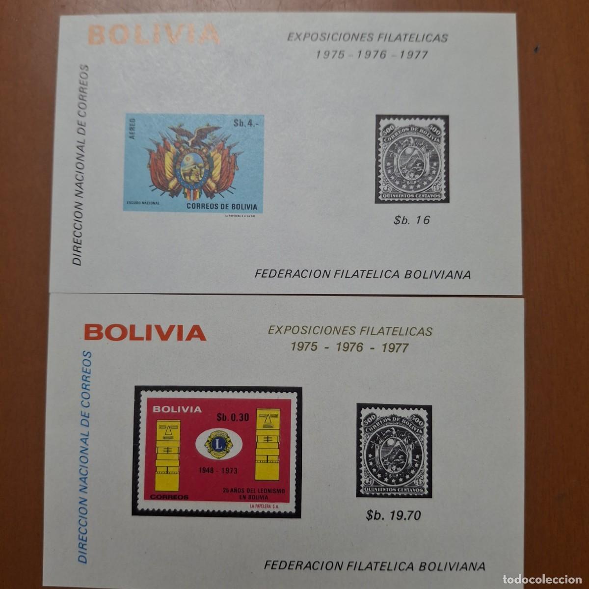 Selos: HB475 HOJITAS BLOQUE de BOLIVIA en NUEVO ideal para tematicas (leer descripcion)