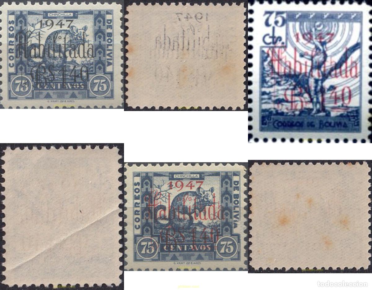 Sellos: 788995 MNH BOLIVIA 1947 SERIE BASICA