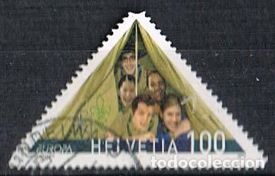Sellos: Suiza 2005, Centenario de los Boy Scouts, usado - Foto 1