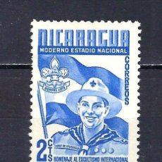 Sellos: 1949 NICARAGUA YVERT 736 BOY SCOUTS HOMENAJE ESCULTISMO INTERNACIONAL - MNH** NUEVO SIN FIJASELLOS