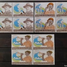 Sellos: GUINEA ECUATORIAL 1990 BOY SCOUTS. BLOQUE DE 4. NUEVO - MNH.. Lote 370224346