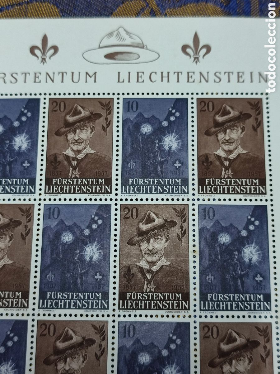 Sellos: Liechstenstein Scott Hoja sellos Centenario Boy Scouts - Foto 4