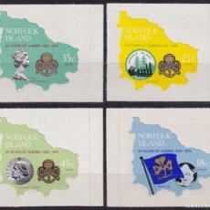 Sellos: F-EX48316 NORFOLK IS MNH 1978 BOYS SCOUTS 50º ANNIVERSARY SCOUTING GIRL GUIDE.