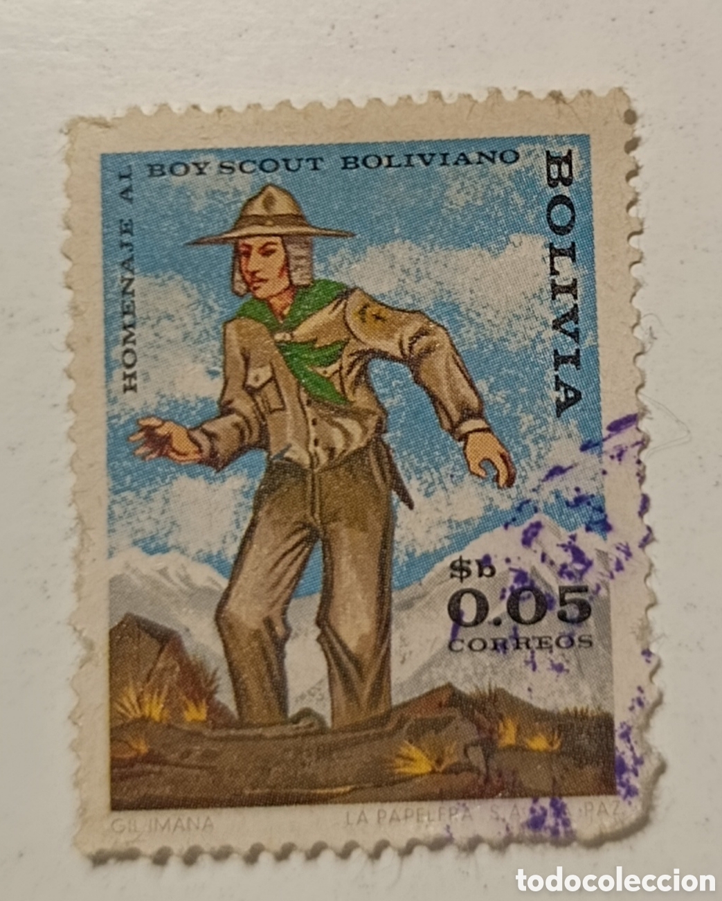 Sellos: BOLIVIA sello scouts - Foto 1