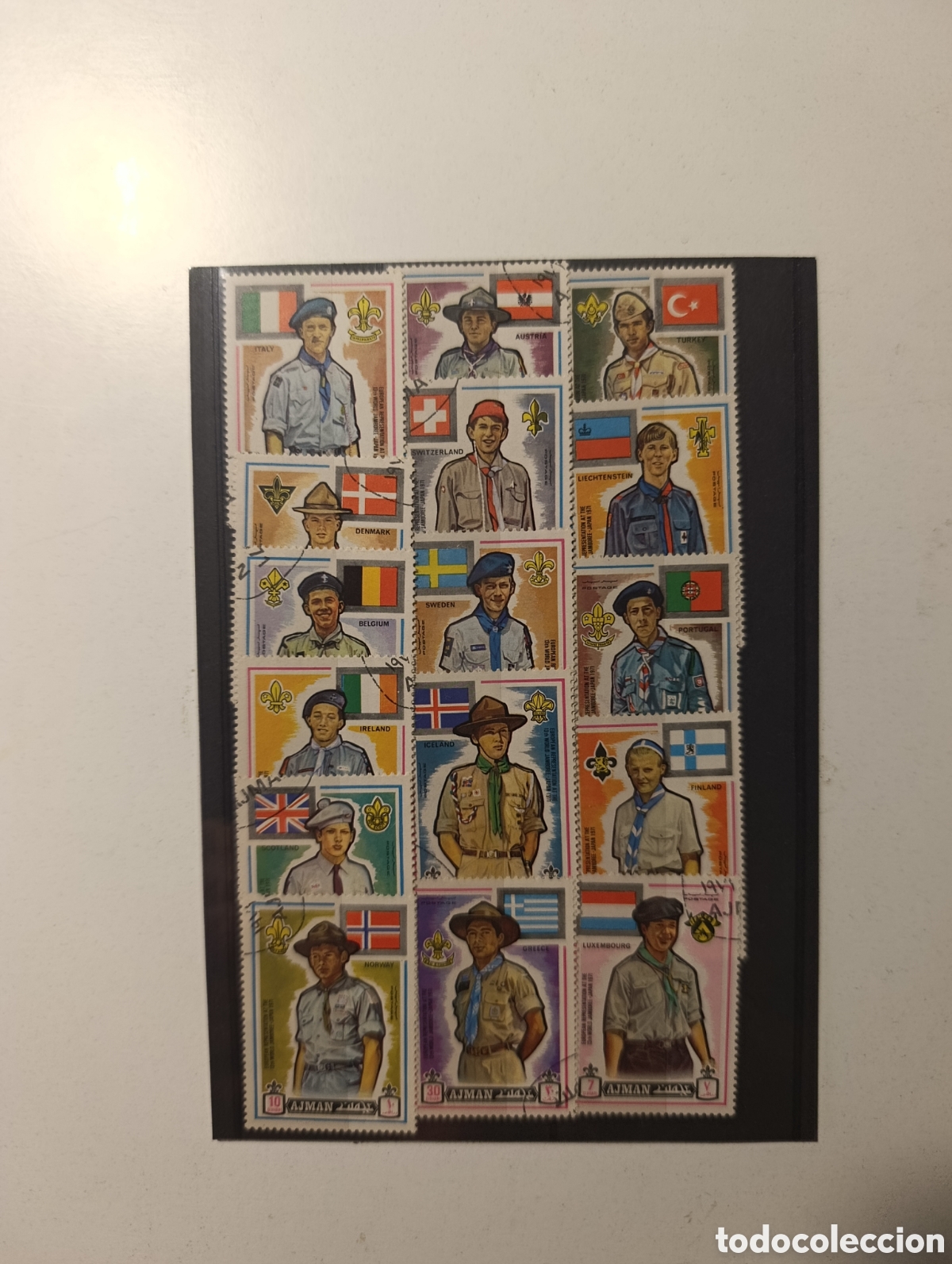 Sellos: AJMAN 16 x boy scouts jamboree Japan a&ntilde;o 1971
