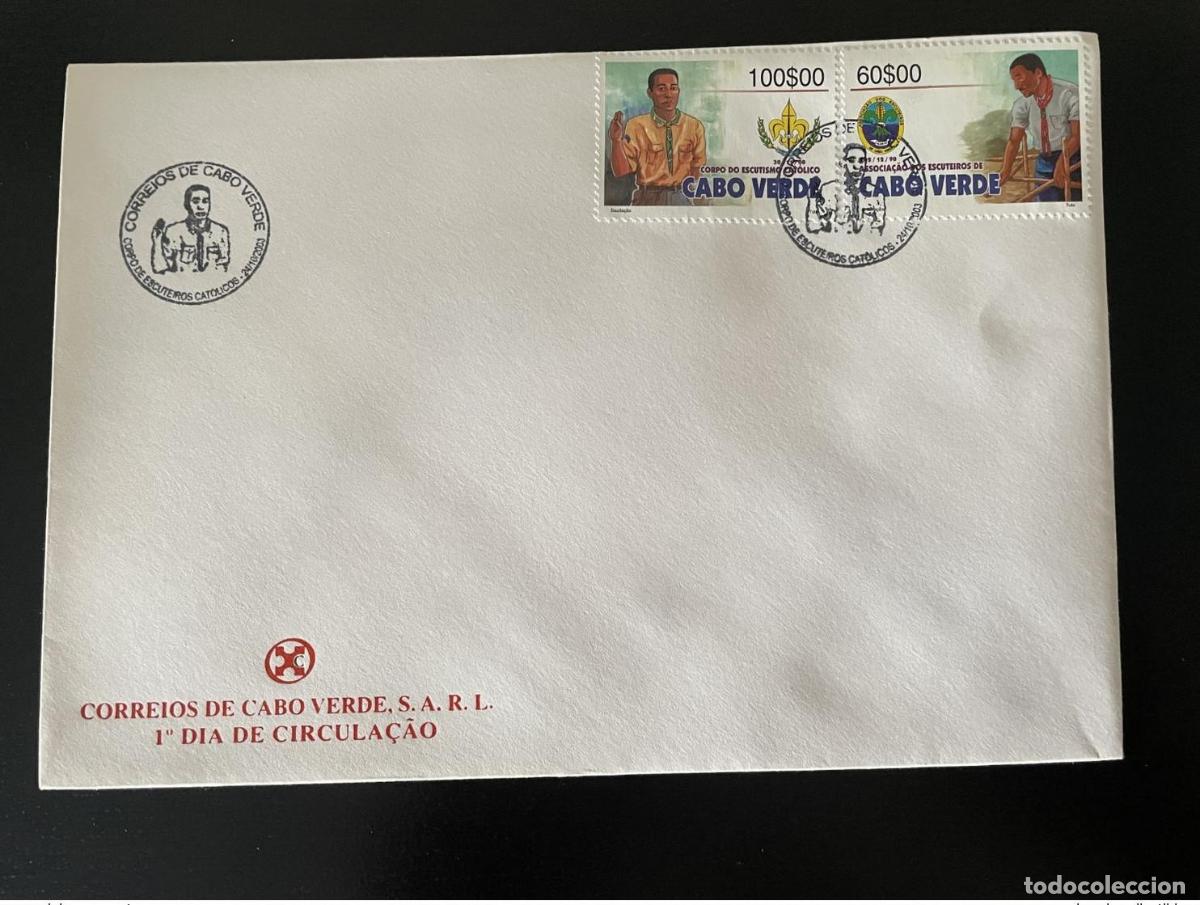 Sellos: Cabo Verde 2003 Mi. 832 - 833 FDC Escutismo Scouts
