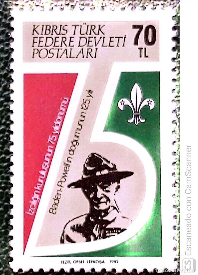 Sellos: Chipre Turco. 111 Aniversario nacimiento de lor Baden-Powell, movimiento scout. 1982. Sellos nuevos