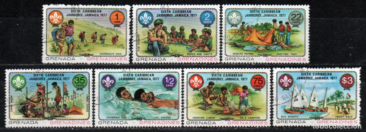 Sellos: GRANADA GRANADINAS. JAMBOREE DEL ARIBE EN JAMAICA, NUEVO *** SERIE COMPLETA