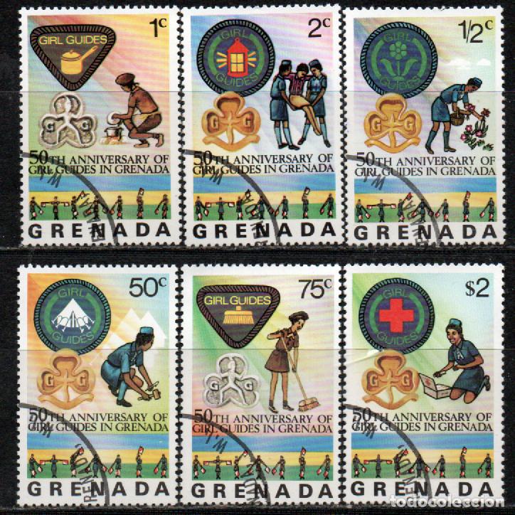 Sellos: GRANADA IVERT N&ordm; 674/9, 50 ANIVERSARIO DE LOS BOY SCOUT EN GRANADA, NUEVO *** SERIE COMPLETA