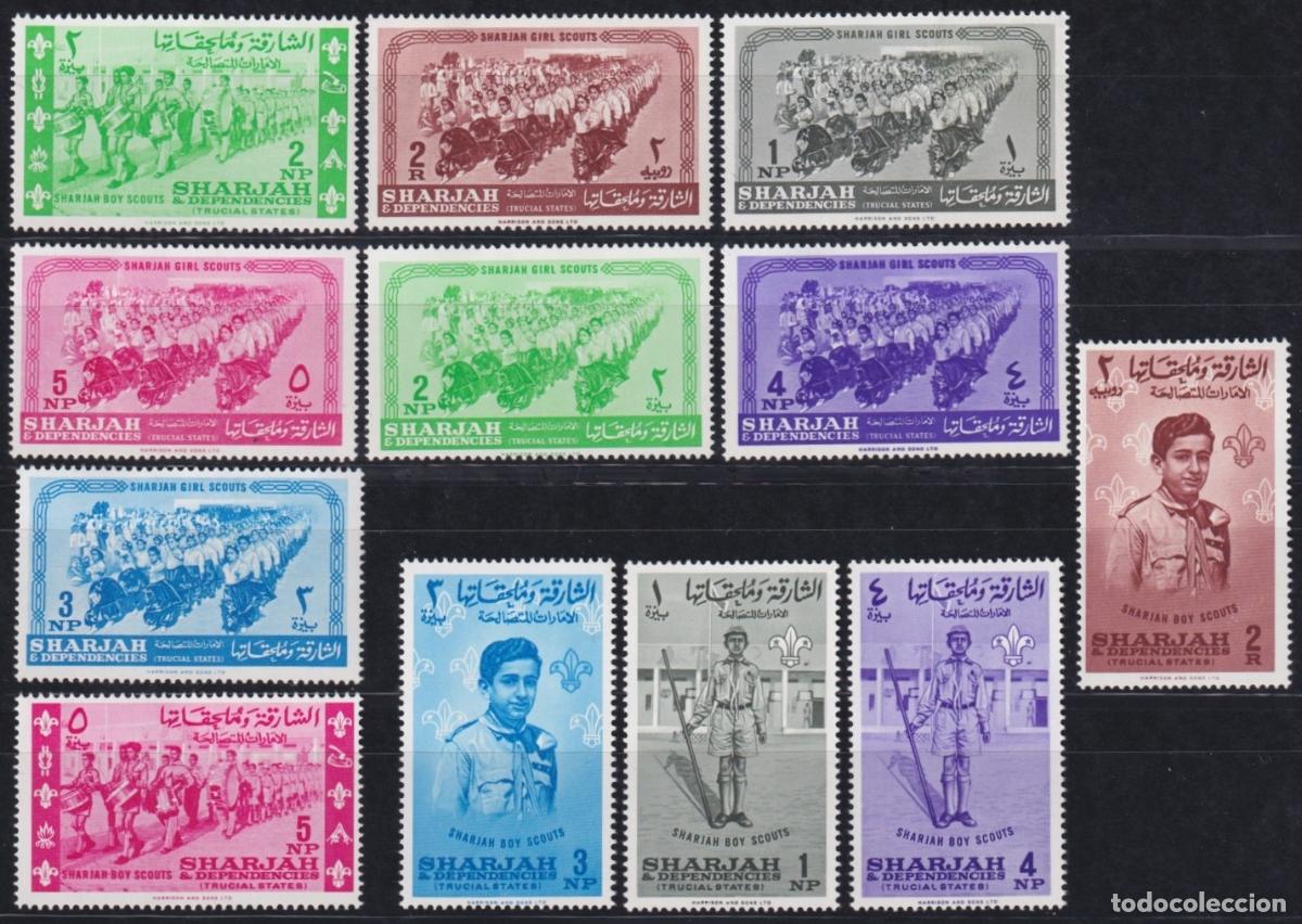 Selos: F-EX64653 SOUTH ARABIA SHARJAH MNH 1964 BOYS SCOUT WORLD JAMBOREE LORD BADEM POWELL.