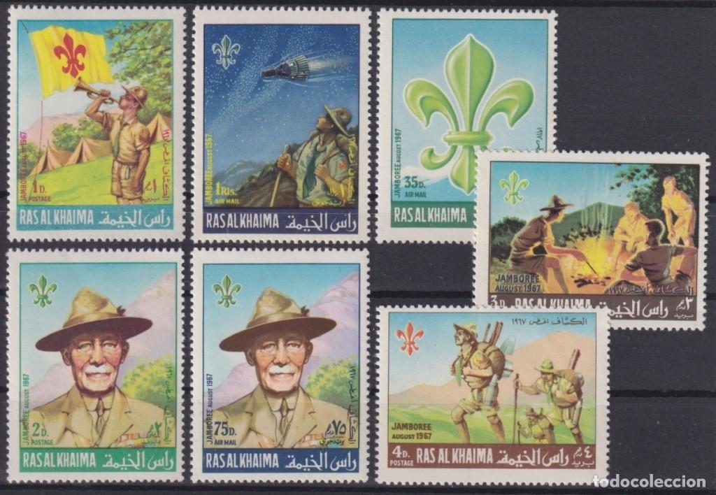 Selos: F-EX64518 SOUTH ARABIA RAS AL KHAIMA MNH 1967 BOYS SCOUT IDAHO WORLD JAMBOREE LORD BADEM POWELL.