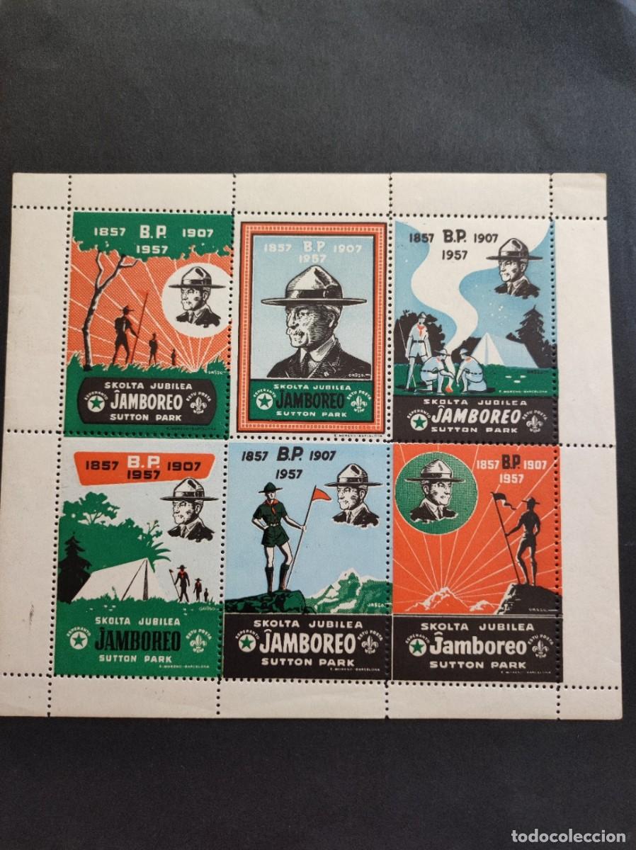 Sellos: Boys Scout. 1957. HB. del Jamboreo, Skolta Jubilea, Celebrado en Sutton Park, GB. FOTO. 878