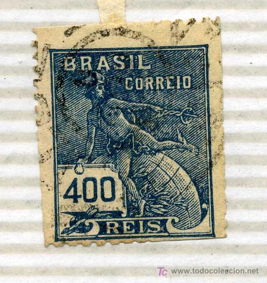 Sellos: BRASIL SELLO ANTIGUO USADO - Foto 1