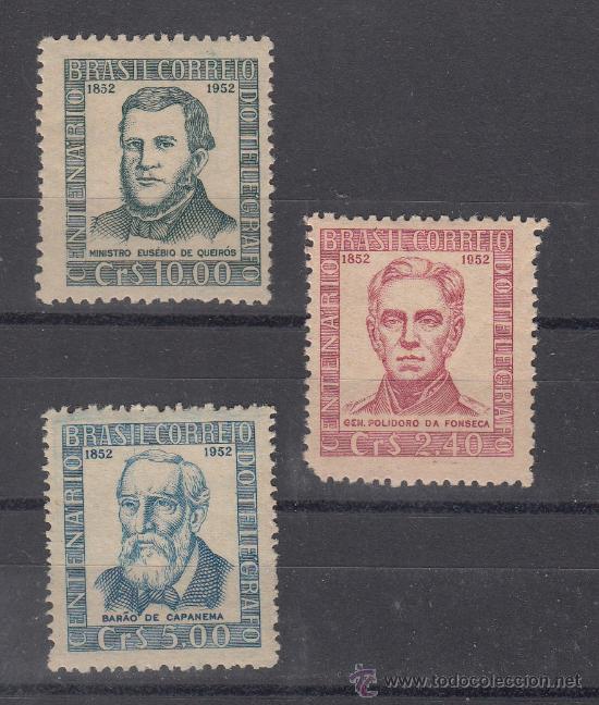 Sellos: brasil 506/8 con charnela, centenario del telegrafos, - Foto 1