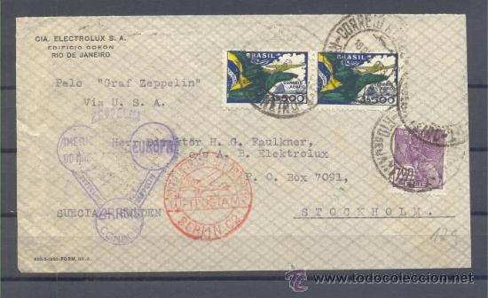 Sellos: 1933.- BRASIL A ESTOCOLMO (SUECIA) - Foto 1