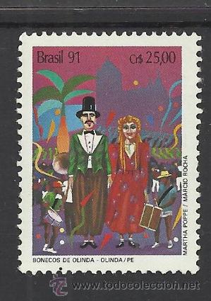 Sellos: BRASIL BONECOS DE OLINDA  &iquest;CARNAVAL? - Foto 1