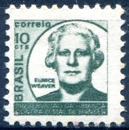 Sellos: BRASIL 1971 - EUNICE WEAVER - YVERT N&ordm; 970 - Foto 1
