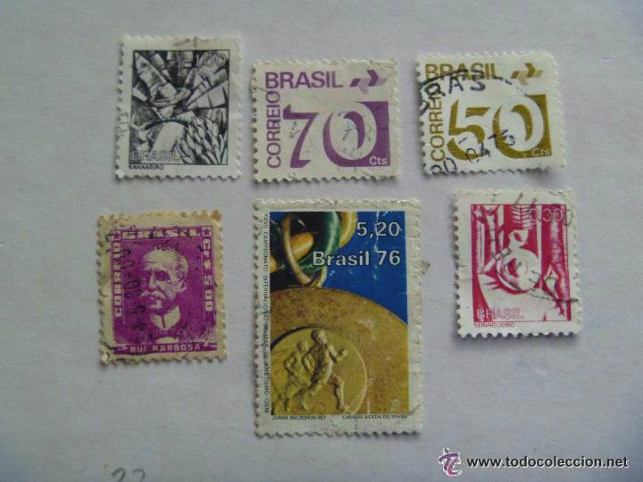 Sellos: LOTE DE 6 SELLOS DE BRASIL. - Foto 1