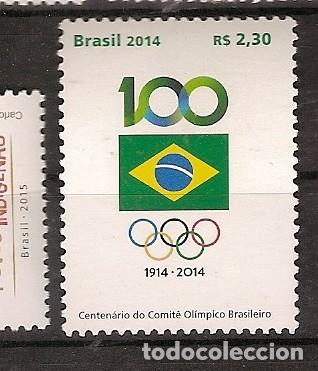 Sellos: Brasil ** & Centenario del  Comit&eacute; Ol&iacute;mpico de Brasil 2014 (5676) - Foto 1