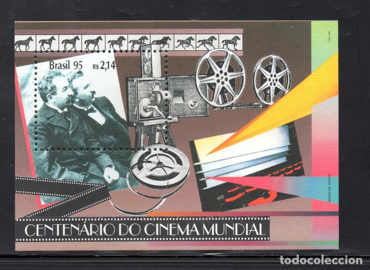 Sellos: BRASIL HB 96** - A&Ntilde;O 1995 - CENTENARIO DEL CINE - Foto 1