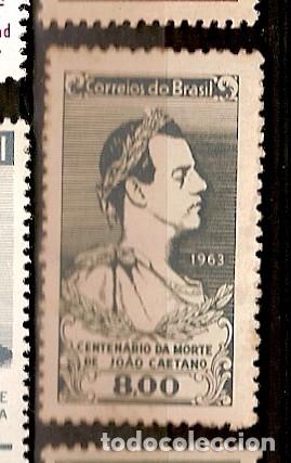 Sellos: Brasil ** & Centen&aacute;rio de Jo&atilde;o Caetano, Actor 1963 (739) - Foto 1