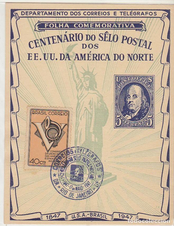 Sellos: CENTENARIO DEL SELLO DE EE.UU. 1847-1947 . - Foto 1